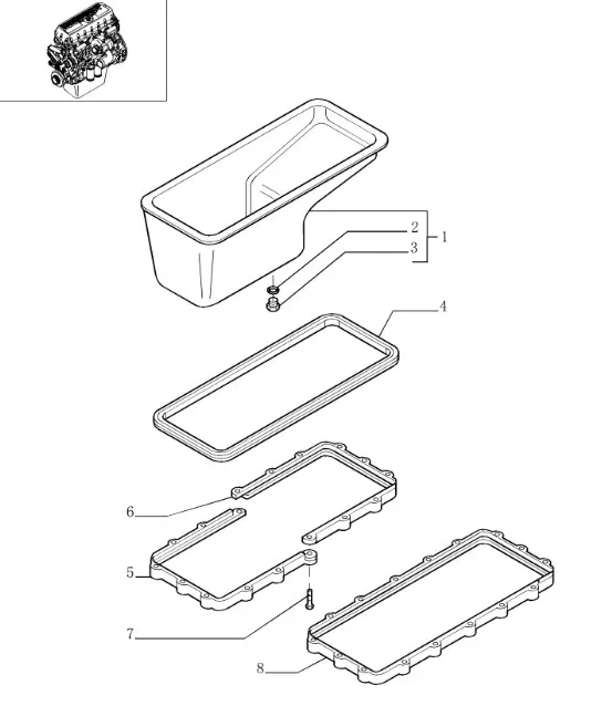 504276421 - Проставка поддона ДВС Cursor13 T9T9./St., CR